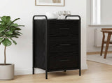 Sideboard Black Oak 40 x 33 x 80.5 cm Engineered Wood 8013788