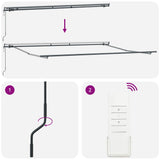 Awning Frame Anthracite 500 x 300 cm Aluminium 313253