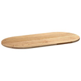 Table Top 100x50x2 cm Solid Wood Oak Oval 4009062
