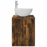 Wall-Mounted Sink Vanity Smoked Oak 49.5 x 41 x 64.5 cm 890266