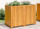 Garden Planter with Liner 100x50x100 cm Solid Wood Acacia 366448