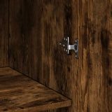 Storage Cabinet Smoked Oak 70x42.5x225 cm Engineered Wood 3281333