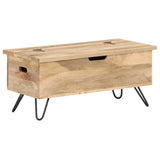 ZNTS Chest 90x40x45 cm Solid Mango Wood 289635