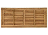 Table Top 120 x 70 x 3.5 cm Rectangular Solid Teak Wood Natural 42033159