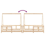 Kids Bed Frame 70x140 cm Solid Wood Pine 834456
