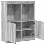 Sideboard Grey Sonoma 81x37x100 cm Engineered Wood 3318622