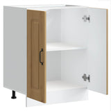 Sink Base Cabinet Kalmar Artisan Oak 60x46x81.5 cm Engineered Wood 853446