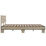 Bed Frame without Mattress Sonoma Oak 120x200 cm 3280153