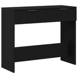 Console Table Black Oak 30 x 36 x 75 cm Engineered Wood 862769
