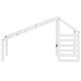 Kids' Bed Roof White 188x97x113 cm Solid Wood Pine 846880