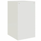 ZNTS Bedside Cabinet White 34.5x39x62 cm Steel 841785