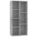 ZNTS Book Cabinet Concrete Grey 50x25x106 cm Engineered Wood 801111