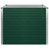 Raised Garden Bed 100x100x77 cm Galvanised Steel Green 47021