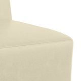 Modular Sofa Unit Armless Cream 55 x 74 x 82 cm Faux Leather 4108488