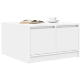 Coffee Table with Drawers White 70.5x70x40 cm 3328408