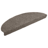Stair Mats Self-adhesive 20 pcs 65x21x4 cm Beige Half Round Large 3365652