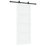 Sliding Door Manual ORKDAL White and black 83 x 202 cm 3333449