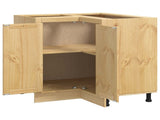 Cabinet SKI Honey Brown 80 x 80 x 81 cm Solid Pine Wood 42007568