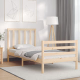 Bed Frame without Mattress Single Solid Wood Pine 3193821