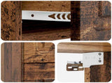 Wall-Mounted Bedside Cabinet 2 pcs Old Wood 34.5 x 33 x 40 cm 899332