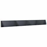 Retaining Wall 4 pcs 100 x 12 x 40 cm Steel Anthracite 3449039