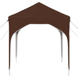 Pop-up Party Tent 194 x 194 x 245 cm Brown 42019819