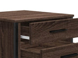 Bedside Cabinet Brown Oak 40x41x40 cm Engineered Wood 848512