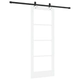 Sliding Door ORKDAL White and Black 78 x 202 cm 3332188