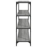 ZNTS Book Cabinet Grey Sonoma 100x33x100 cm Engineered Wood and Steel 819360