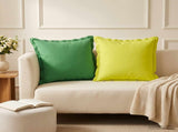 Cushion with Pillow HOUTEN 6 pcs Green Polyester 934835
