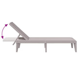 Sun Lounger Cappuccino 186x60x29 cm PP 364216