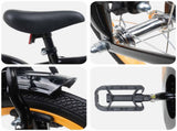 Kids Bike 16 Inches for 4-6 Years Old Orange Black 42009416