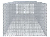 Gabion Basket with Cover 550x100x100 cm Galvanised Iron 3295199