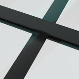 Sliding Door with Hardware Set Black 90x205 cm ESG Glass 3375804