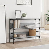 Console Table Grey Sonoma 100x32x75 cm Engineered Wood 839061