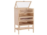 Wooden Large Hamster Cage, Gerbil Cage 4 Layers with Tall Bottom & Storage Shelf T3398P350027