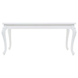 Dining Table 179x89x81 cm High Gloss White 246958