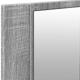 LED Bathroom Mirror Cabinet Grey Sonoma 100x12x45 cm 834960