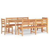 5 Piece Garden Dining Set Solid Wood Teak 3157204