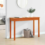 Console Table Wax Brown 110x40x75 cm Solid Wood Pine 847172