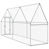 Chicken Cage Silver 400x100x190 cm Galvanised Steel 172551