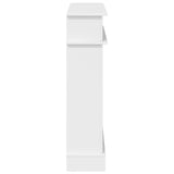 Fireplace Surround High Gloss White 102 x 26 x 100 cm 8006646