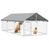 Outdoor Dog Kennel with Roof 400x200x150 cm 171499