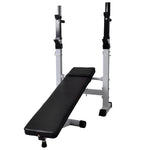 ZNTS Workout Bench with Weight Rack, Barbell and Dumbbell Set 60.5kg 275361