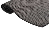 Outdoor Flatweave Rug 80x250 cm Grey 340772