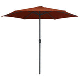 Garden Parasol with Aluminium Pole 270x246 cm Terracotta 47349