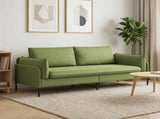 3-Seater Sofa 3-Seater Light Green 222 x 81 x 89 cm Velvet 42048645