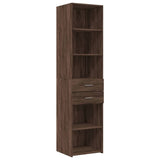 Highboard Brown Oak 45x42.5x185 cm Engineered Wood 3281454