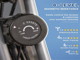 2-in-1 Folding Exercise Bike with 8-Level Magnetic Resistance, Arm Resistance Band, Pulse Sensor, T3398P349154
