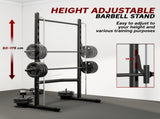 Adjustable Squat Rack, with Pull Up Bar, Barbell Bar for Home Gym T3398P425052